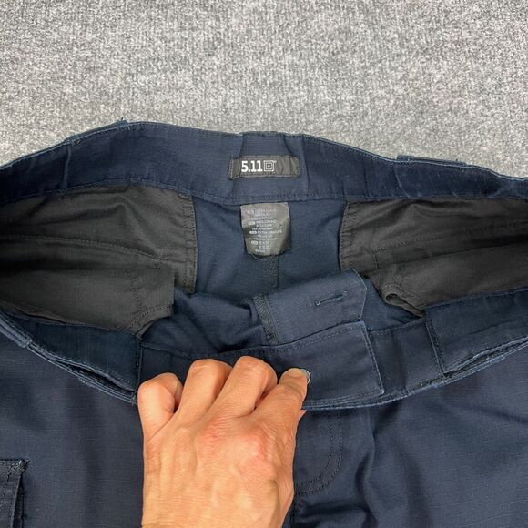 5.11 Tactical Pants Mens XL Extra Large Navy Cargo Ripstop Utility Work Trousers - Picture 6 of 15